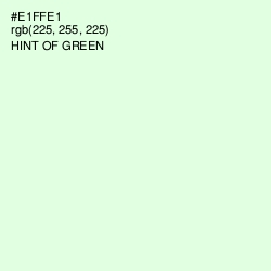 #E1FFE1 - Hint of Green Color Image